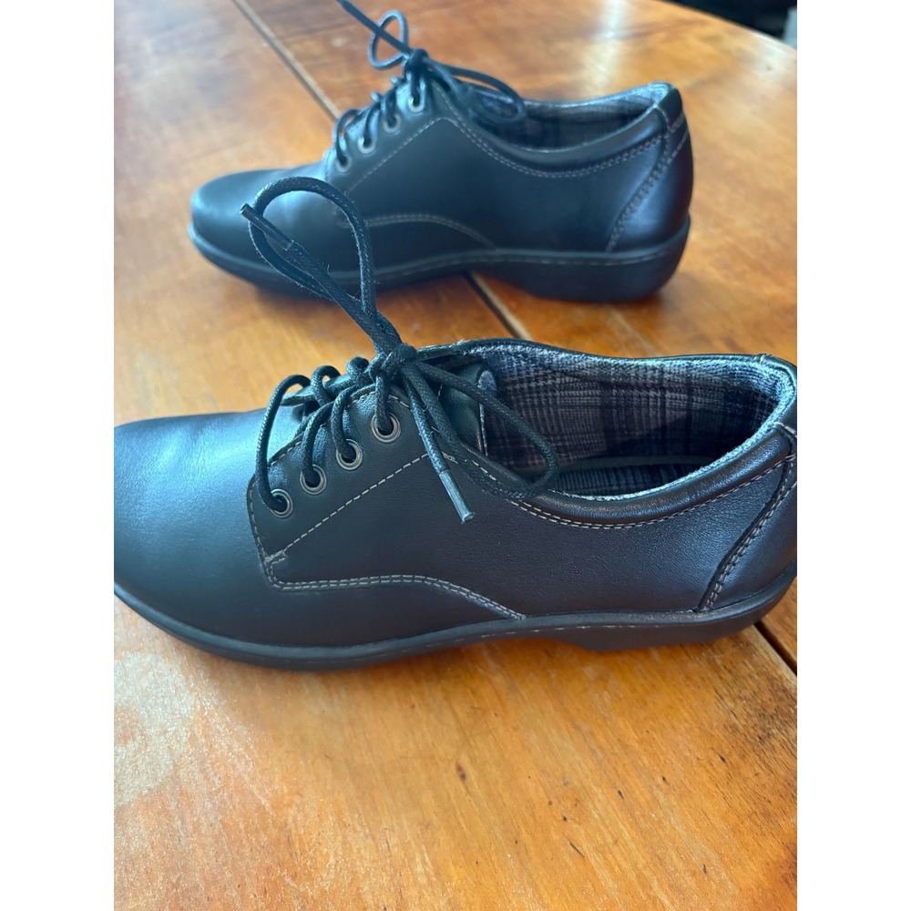 Eastland Oxford Womens 8.5 Shoes Black Lace Up Memory Foam Comfort Low Heel - Picture 4 of 7